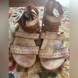 Bed Stu Artemis Leather Gladiator Sandals Size 9 Bohemian